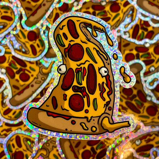 Pizza Monster Sticker
