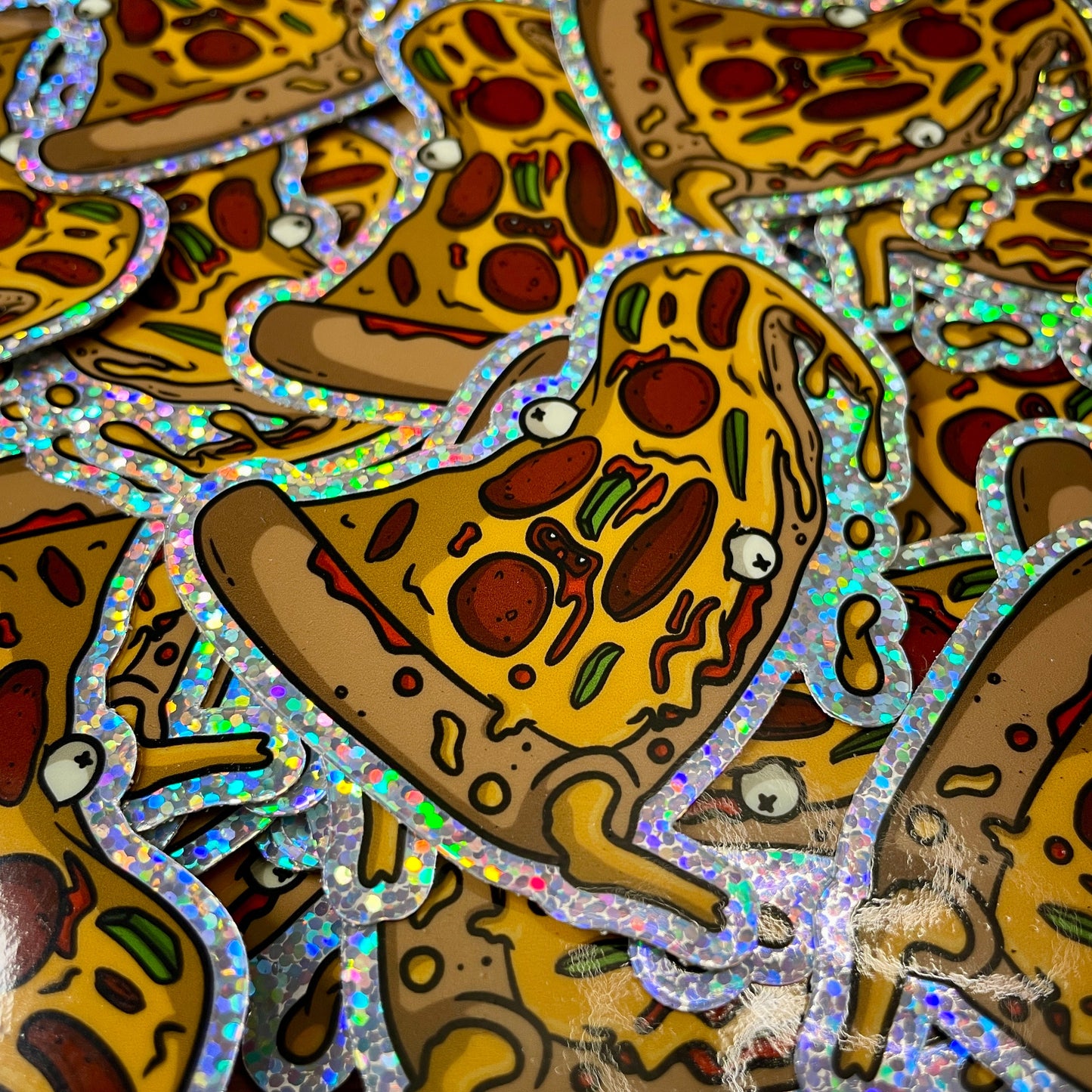 Pizza Monster Sticker