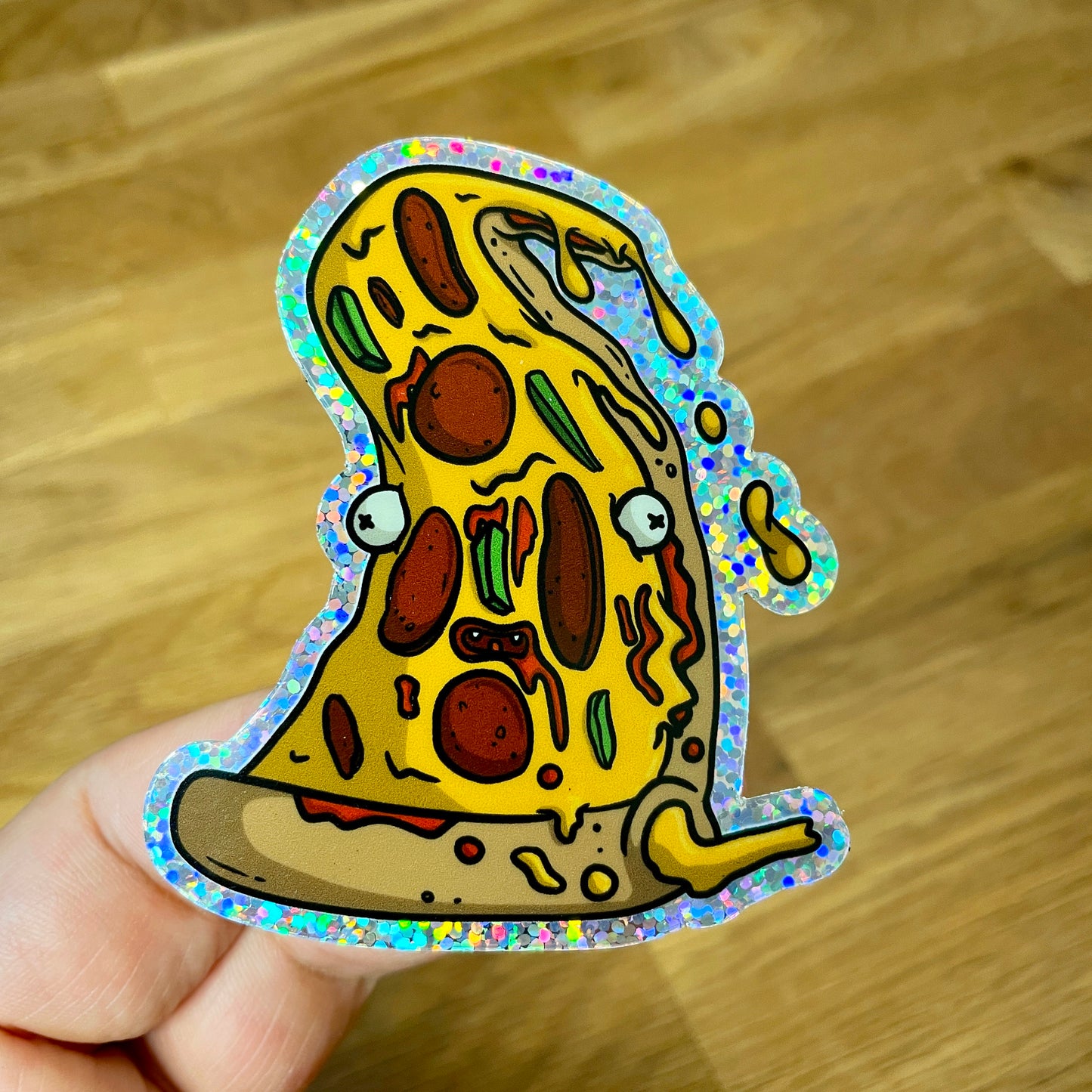 Pizza Monster Sticker