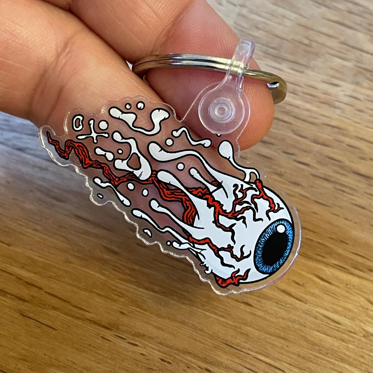 Melting Eyeball Keyring