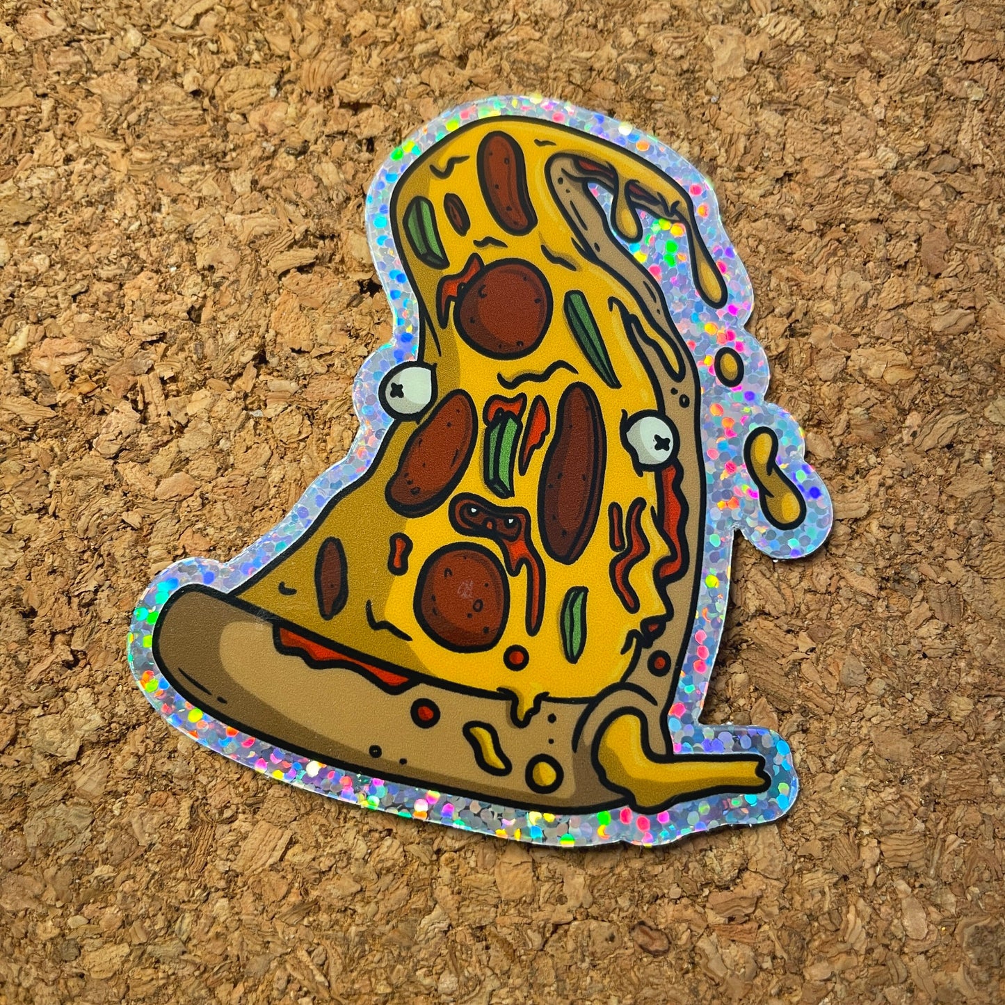Pizza Monster Sticker